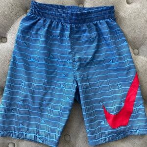 Boys medium Nike swim trunks